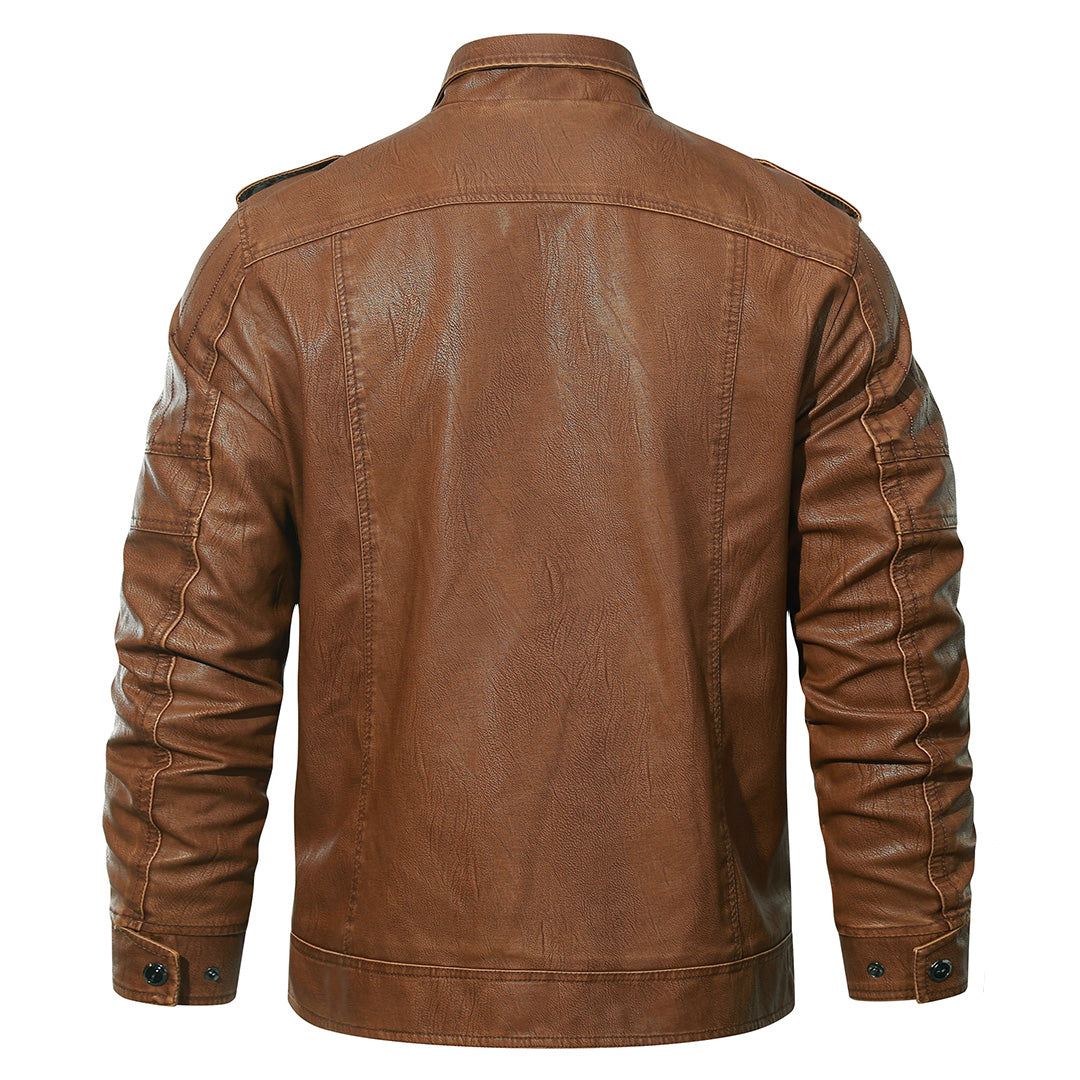 Kurtka Biker z Fleece'u