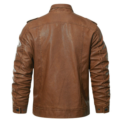 Kurtka Biker z Fleece'u