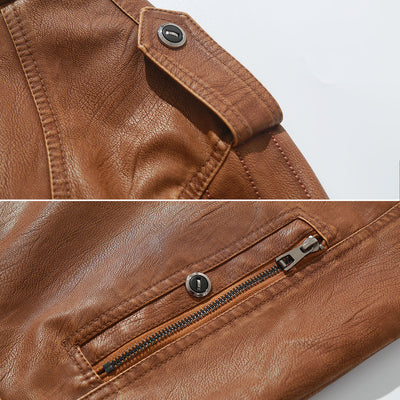 Kurtka Biker z Fleece'u