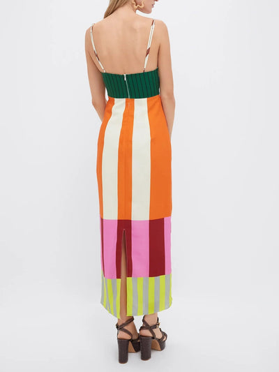 Paloma - Sukienka maxi w paski