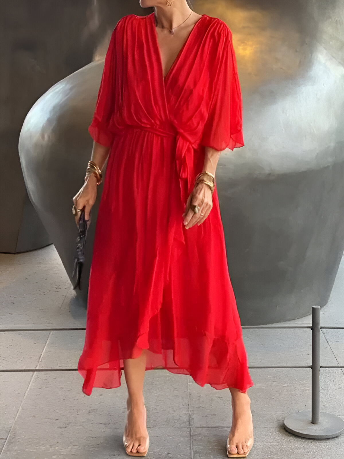 Audrey | Elegancka Sukienka Szyfonowa