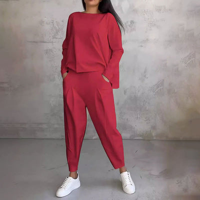 Dianne - Casualowy dwuczęściowy zestaw dla kobiet