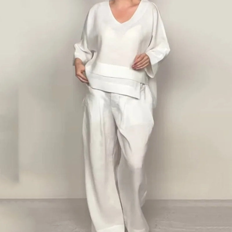 VALENTINA | Zestaw 2 Części z Luźnym Krojem i Minimalistycznym Stylem na Co Dzień