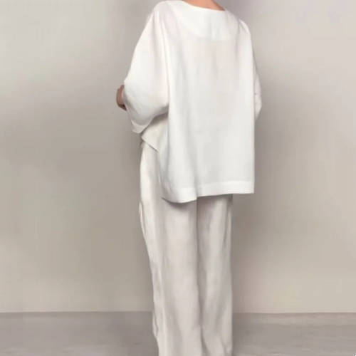 VALENTINA | Zestaw 2 Części z Luźnym Krojem i Minimalistycznym Stylem na Co Dzień
