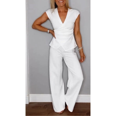 PALMIRA | Elegancki top i zestaw spodni