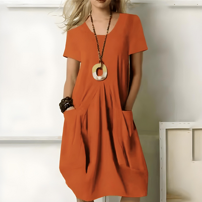Dominika | Elegancka sukienka podkreślająca talię