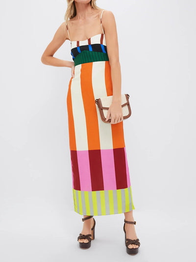 Paloma - Sukienka maxi w paski